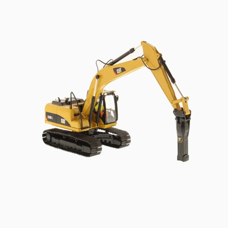 DM 1:50 Scale CAT 320DL Crusher Excavator Engineering Truck Alloy Model 85280 Collection Souvenir Ornament Display Vehicle Gift