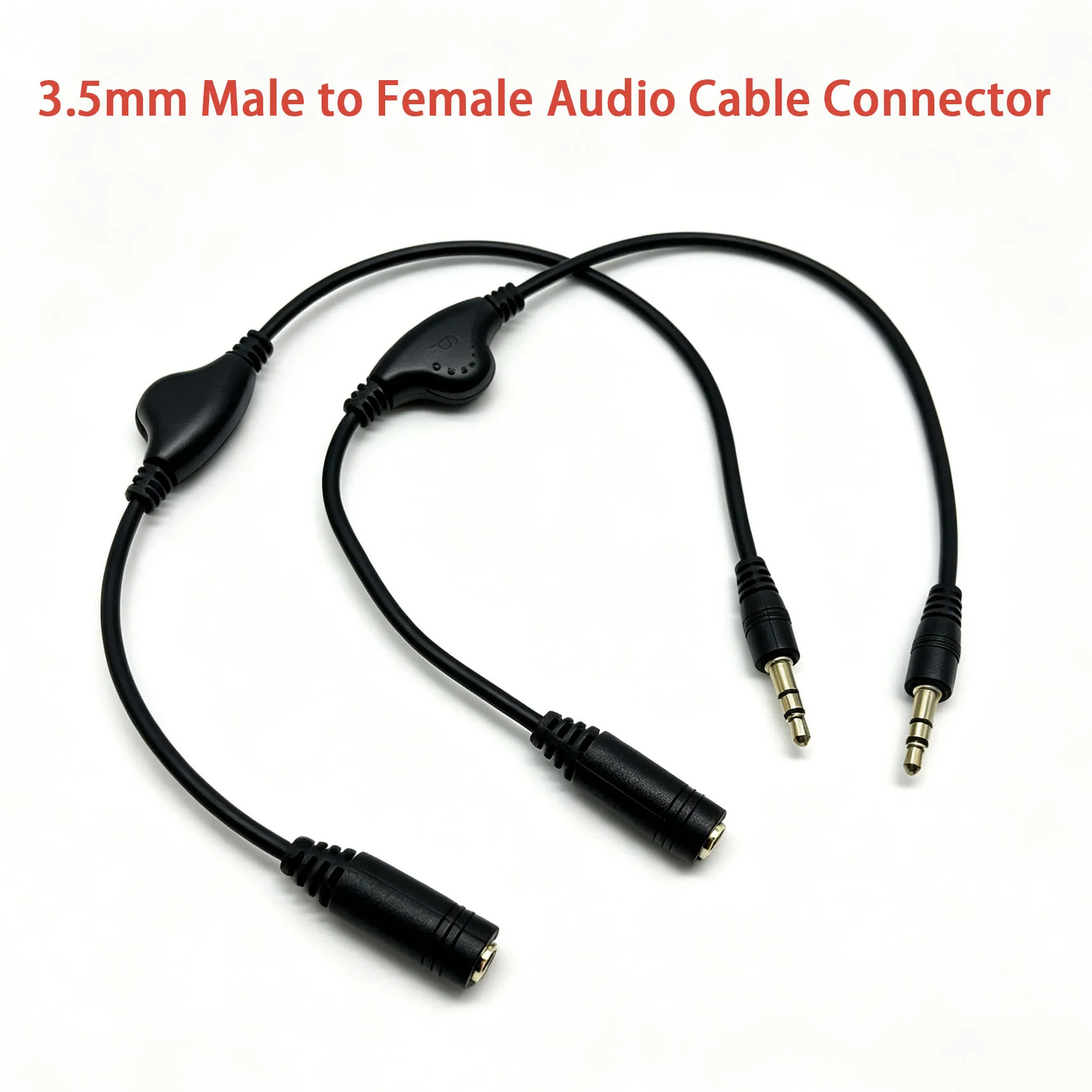 1PCS 3.5mm Jack Male to Female Adapter Extension Cable Audio Stereo Cord Connector for Smartphone Tablet Speaker Car