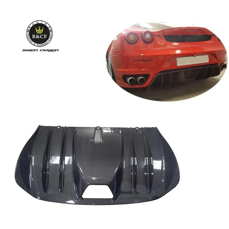 

OEM Style Carbon Fiber Rear Bumper Diffuser Lip F430 Italia Coupe Ferrari Body Kit for Car Rear Enhancement