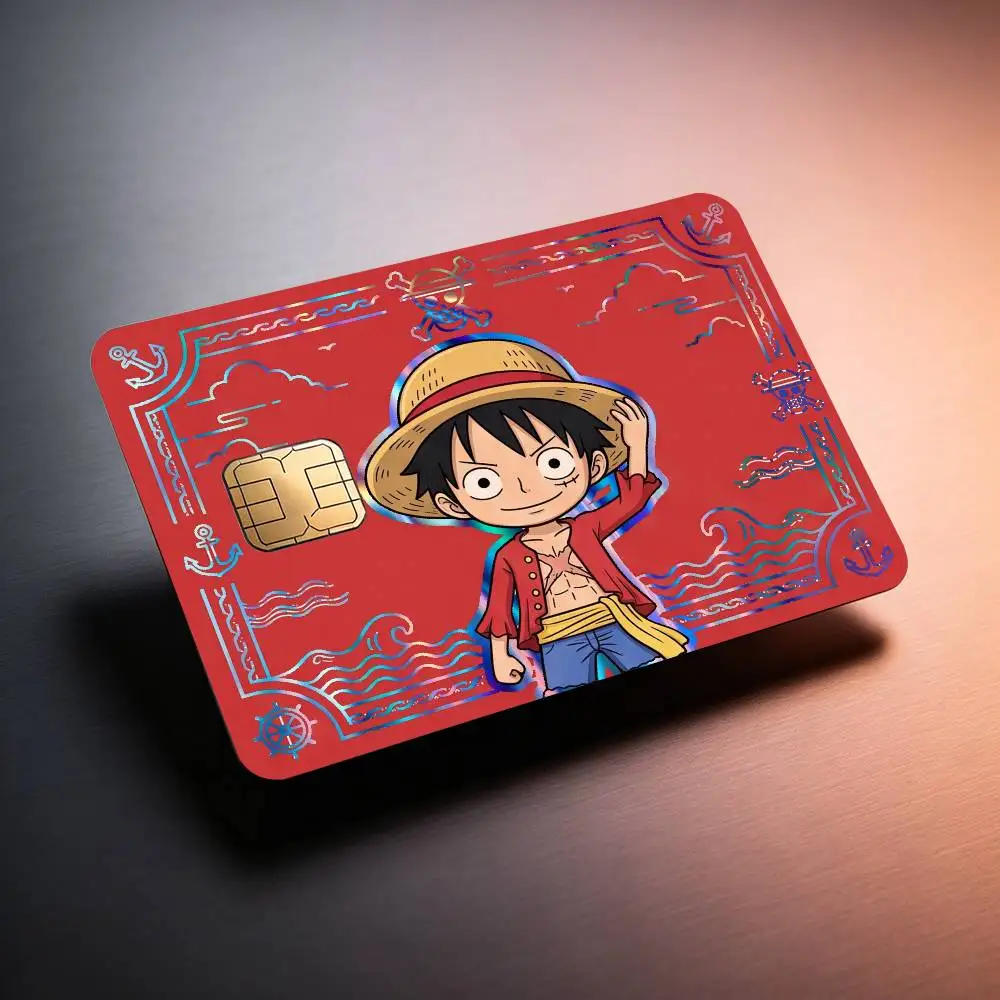 MOTO ONE PIECE ZORO LUFFY Laser Reflective Card Skin Sticker For Debit Credit Card - view 5