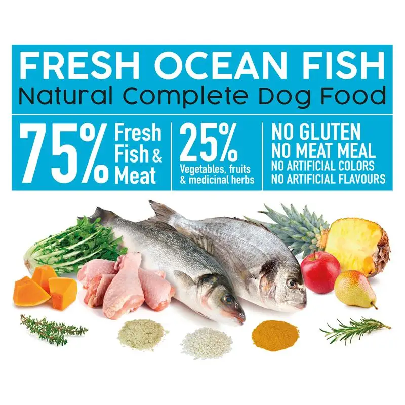 Archivet Fresh Ocean Fish 100gr 2.5kg 10kg Fish Dog Feed Natural Semi-wet Food