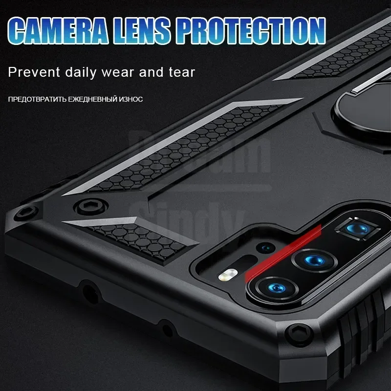 Роскошный противоударный чехол для Huawei P30 Pro P Smart 2019, мягкий чехол-бампер для Huawei Honor 10 P30 Lite, чехол с кольцом