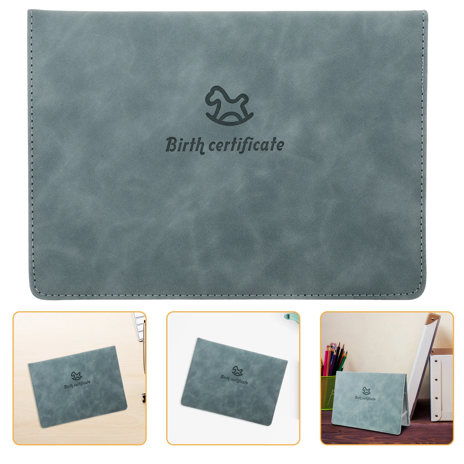 Cartoon Birth Certificate Cover Folders Holder Universal Protectors Case Document Organizer Protection Baby