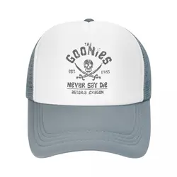 The Goonies Never Say Die Trucker Cap Men Women Sport Skull Hat Adjustable Polyester Mesh Baseball Cap Wholesale New