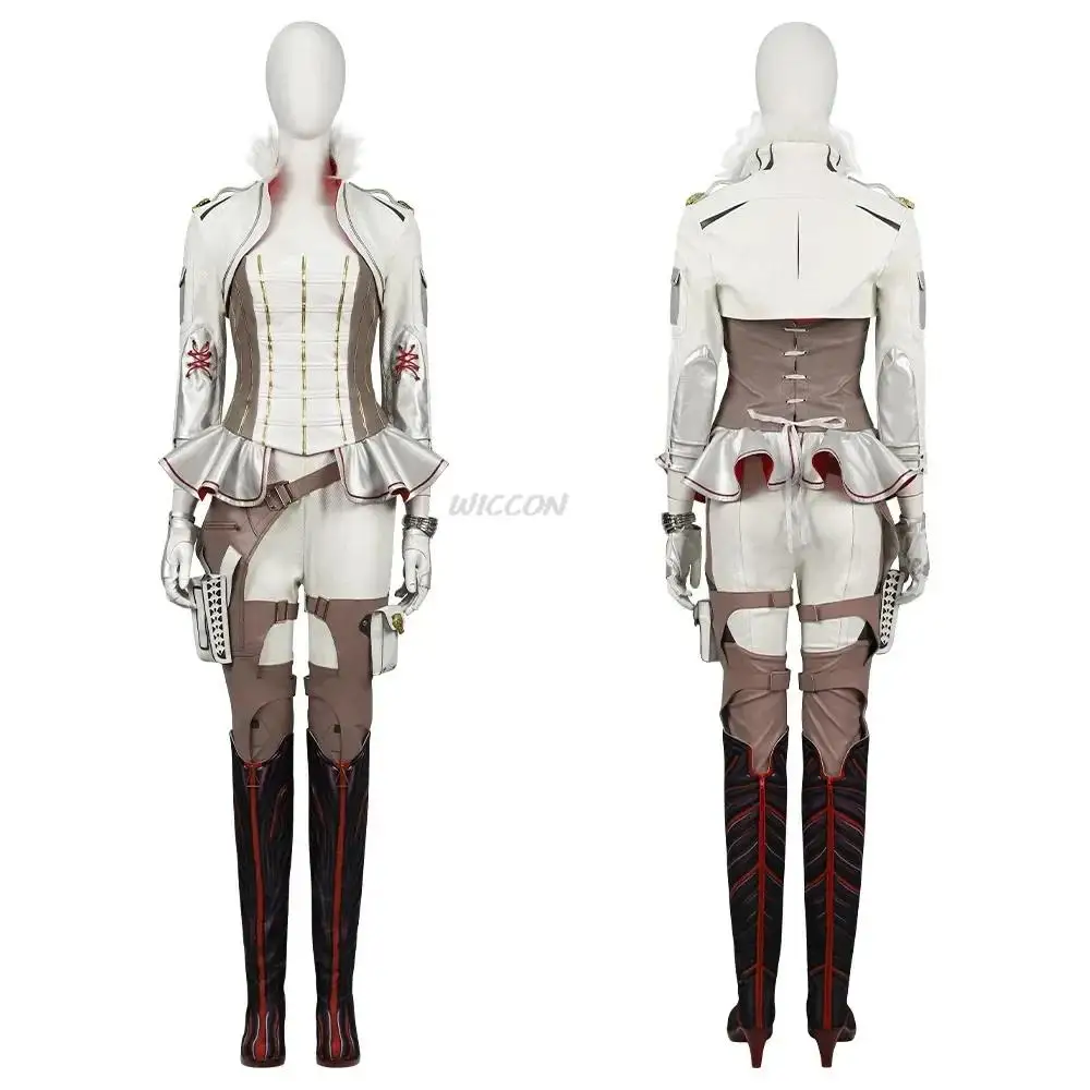 Gra Apex New Loba Costumes Legends Loba Cosplay Costume Tan Top Coat Paants Outfit Women Evil Spirit Skin Suit Rozmiar niestandardowy