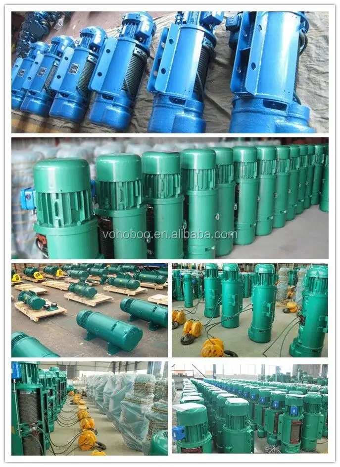 3T 6T CD1/MD1 Electric Steel Wire Rope Hoist With Up And Down Limit Device for Building Material