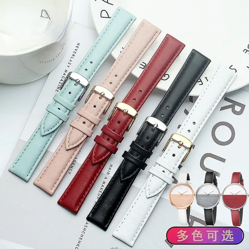 For CK Watch Genuine Leather Watch Band K2g236 K8y236 Cross K7a236lh Women 'S Watch Strap12