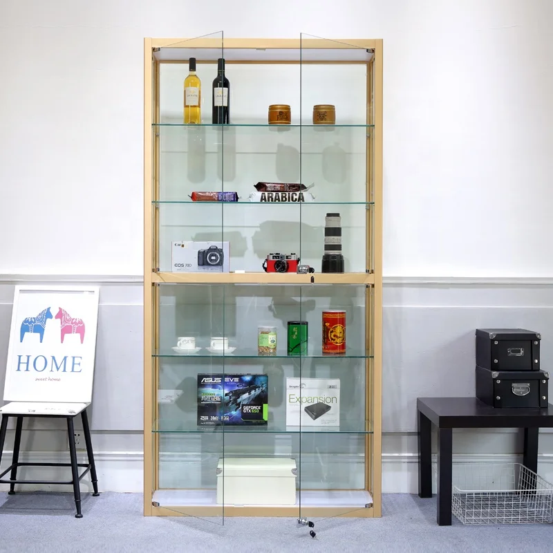 رفوف عرض الصيدلة المخصصة مع إضاءة LED واستخدام صالة عرض عدادات الطب