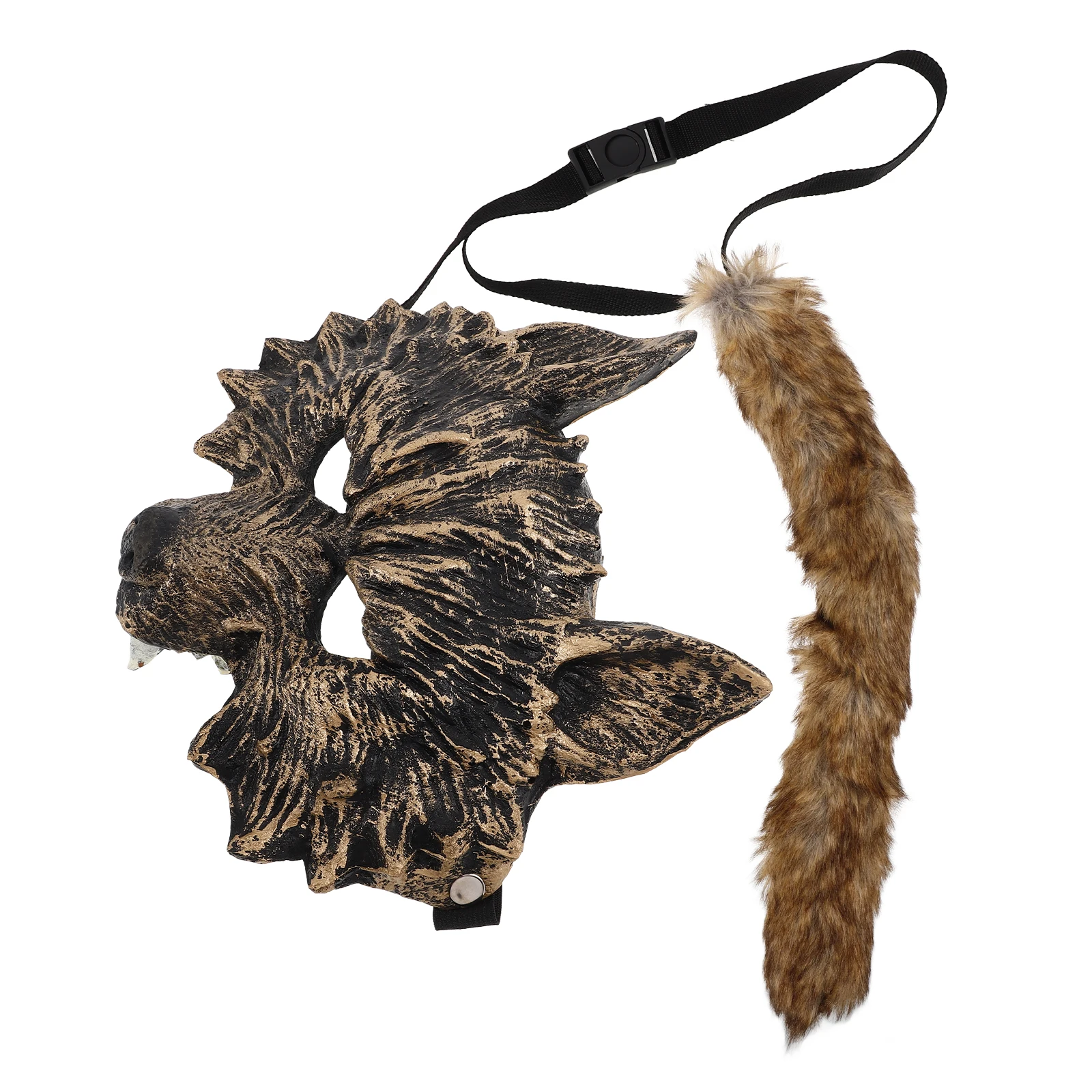 

1Set Wolf Animal Cosplay Set Costume Mask Tail Gloves Eye-Catching Party Performance Props Wolf Cosplay Prop Animal Costume Set