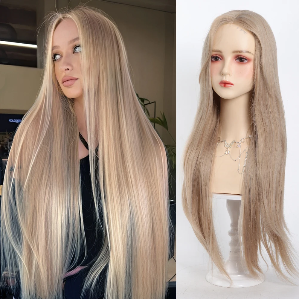 

Synthetic Linen Long Straight Wig Hair With Bangs Long Curly Hair Ponytail Extensions dirty braids Halloween Christmas Gifts