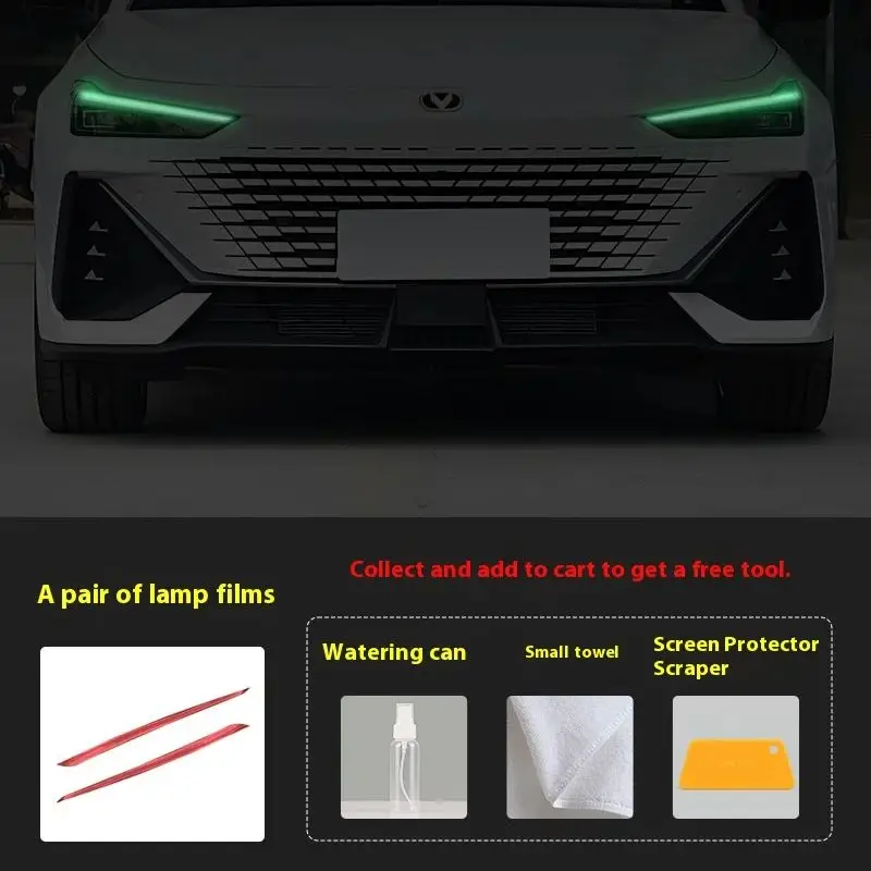 ل Changan UNI-V المصباح النهار تشغيل ضوء تغيير لون فيلم المضادة للخدش واقية ديكور فيلم لملحقات السيارة