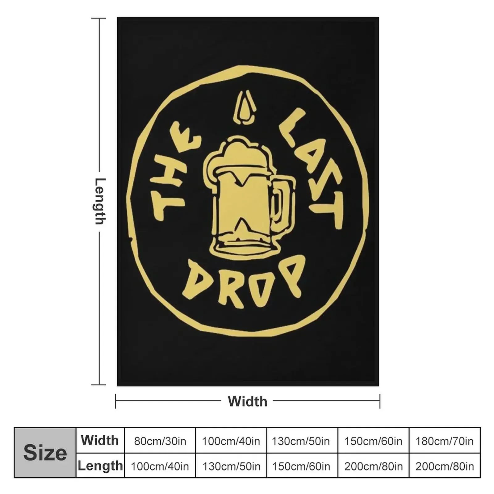 The Last Drop Throw Blanket couch cozy soft plush fuzzy picnic outdoor blanket