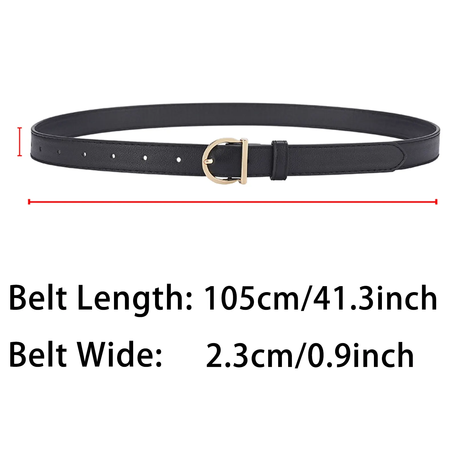 Women\'s Belt Fashion Pin Buckle Thin Belt Genuine Luxury Soft Belt Women with Cargo Pants Jeans Windproof Belt PU Leather Belt