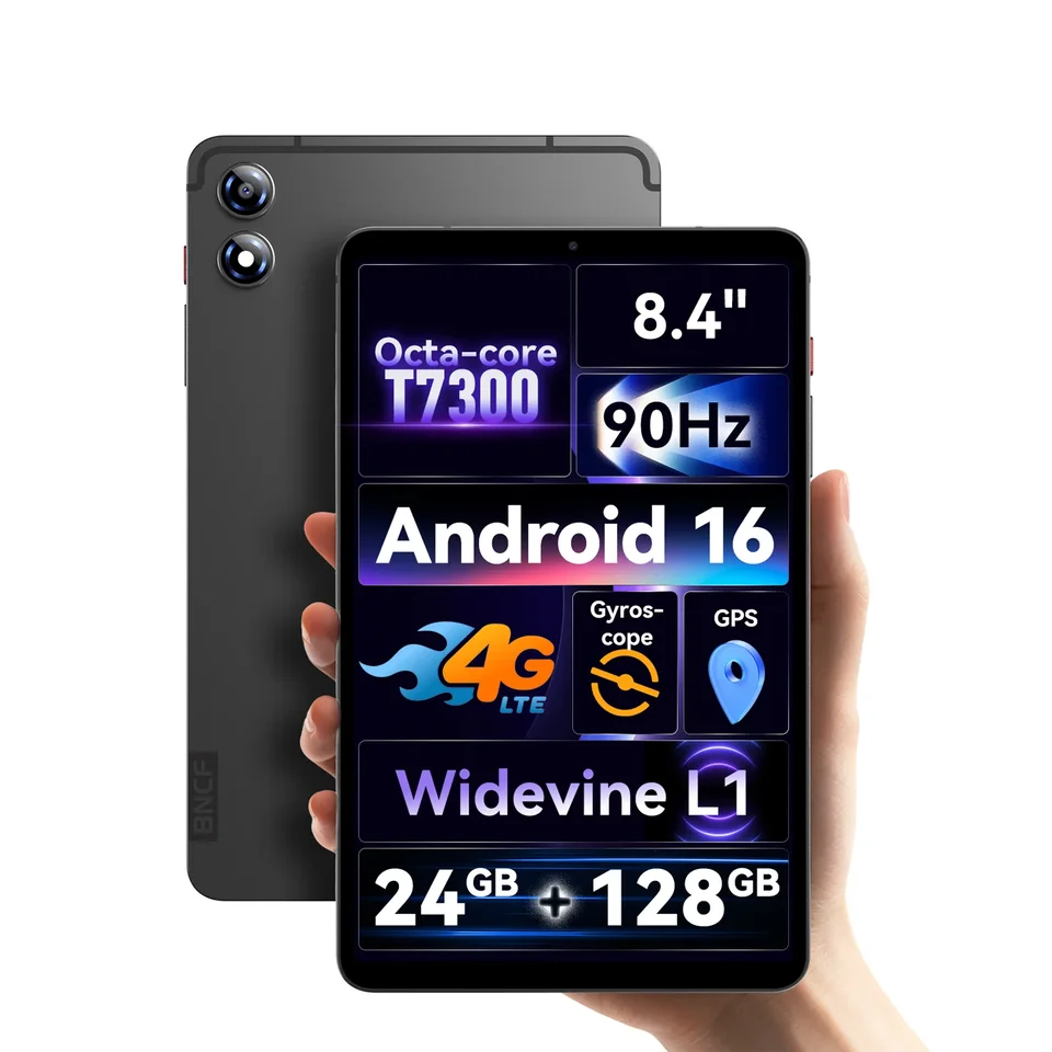 BNCF-Bpad T1 Android 16 タブレット、Unisoc T7300、24(8 + 16)GB +