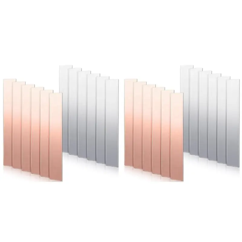 [superx-knd]24-pcs-pure-copper-zinc-anode-sheet-999-high-purity-copper-zinc-electrode-strips-004-inch-x-098-inch-x-598-inch