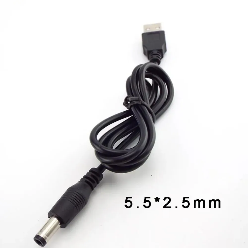 0.8m USB 2.0 Type A Male To DC Plug Power Connector for Small Electronics Devices Usb Extension Cable 5.5*2.1mm 5.5*2.5mm Jack
