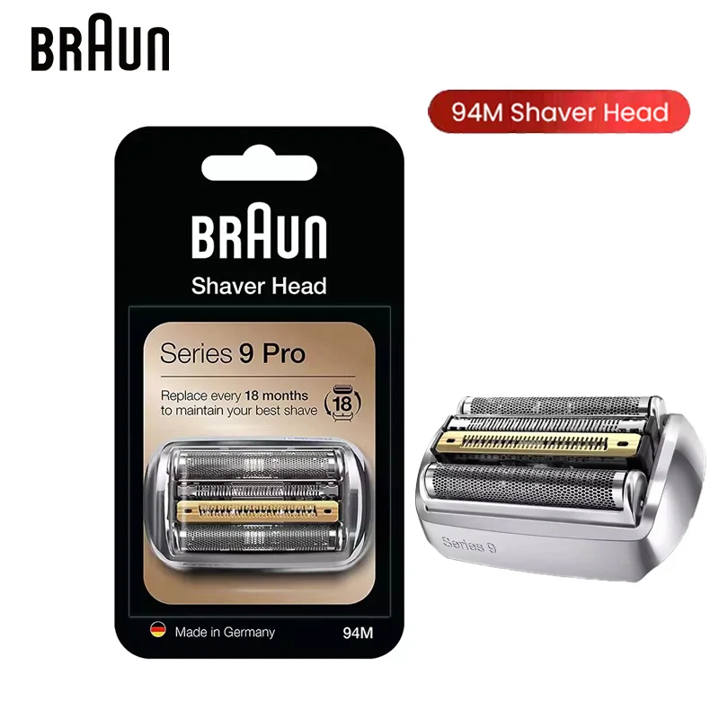 Braun 94M Shaver Head Replacement Blade Foil Cassette for Braun Electric Razors Series 9 Pro 9557CC 9290CC 9295S 9297CC