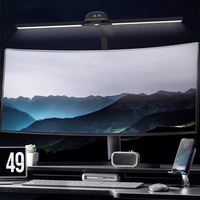 TB-125SXTR-G-04X Smart LED Desk Lamp 12W 5 Adjustable Color Temperatures Dimmable Brightness Motion Sensor Touch Remote Control