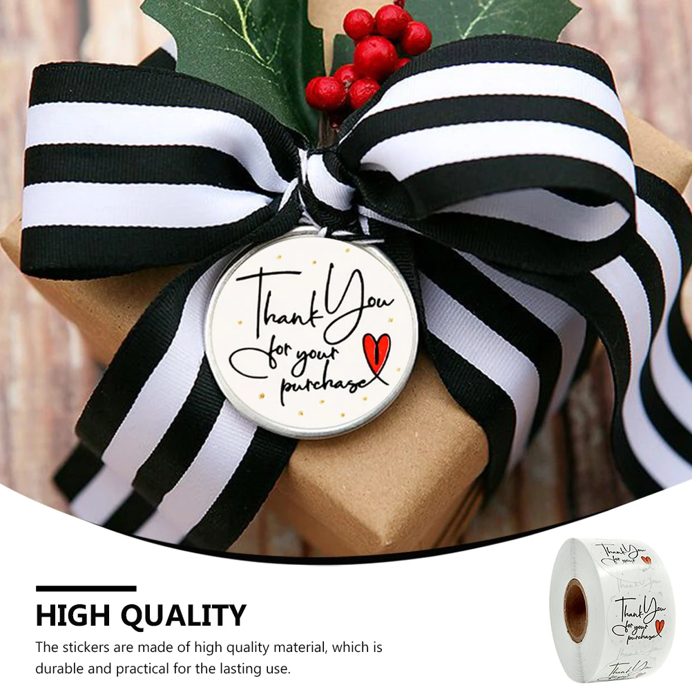 

500 Pcs Decorative Label Stickers Birthday Hand Made Labels White The Decoration Christmas Gifts Lovely