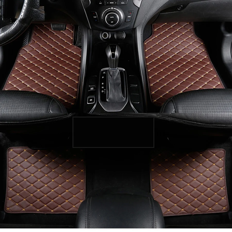 5 Seat car floor mat for Mercedes C-Class W202 W203 W204 W205 A205 C204 C205 S202 S203 S204 S205 carpet tapis alfombra