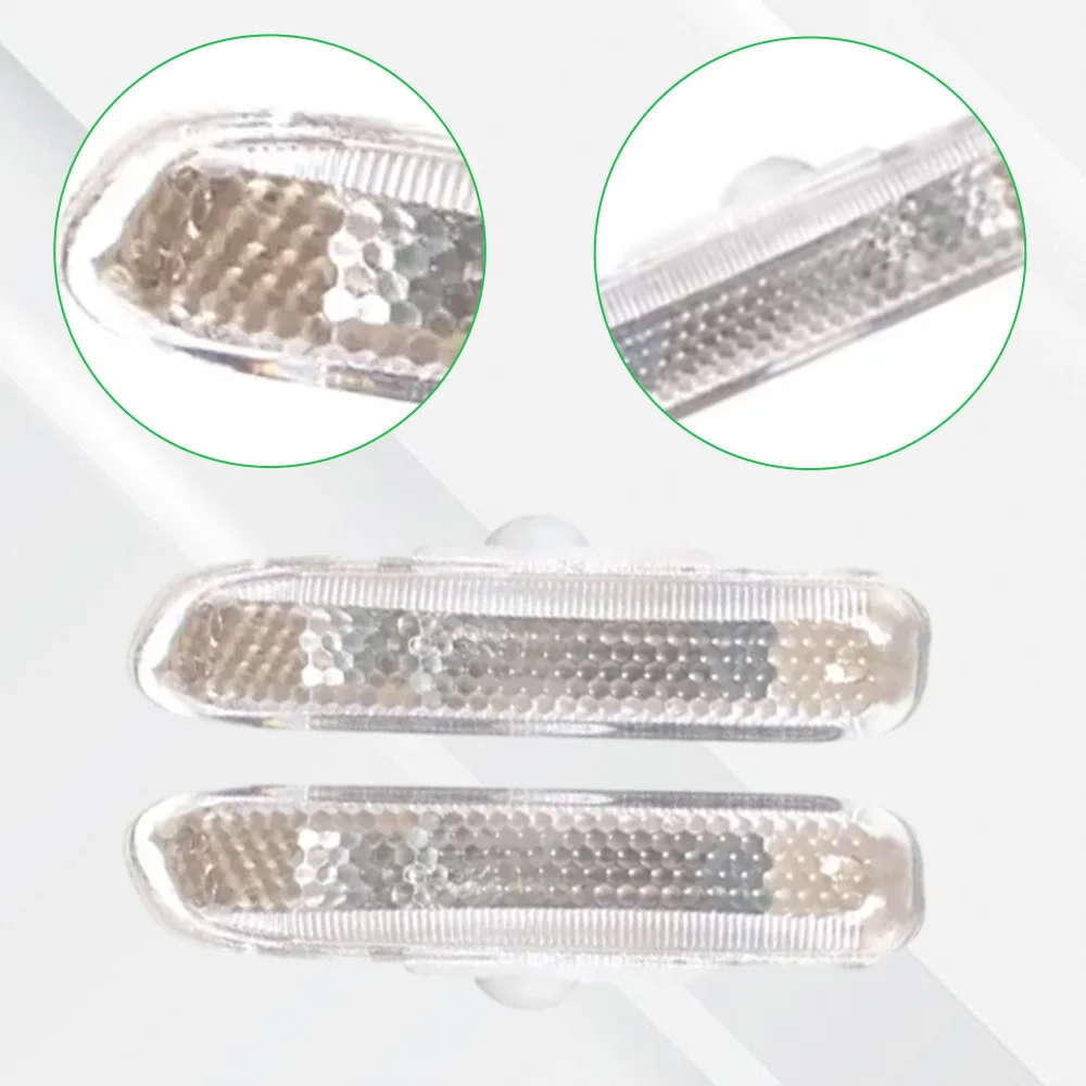 

For BMW 3-Series E46 Sedan (Pre-LCI) 1999 2000 2001 Car Side Marker Turn Signal Light Cover Without Bulb 63132228591 63132228592