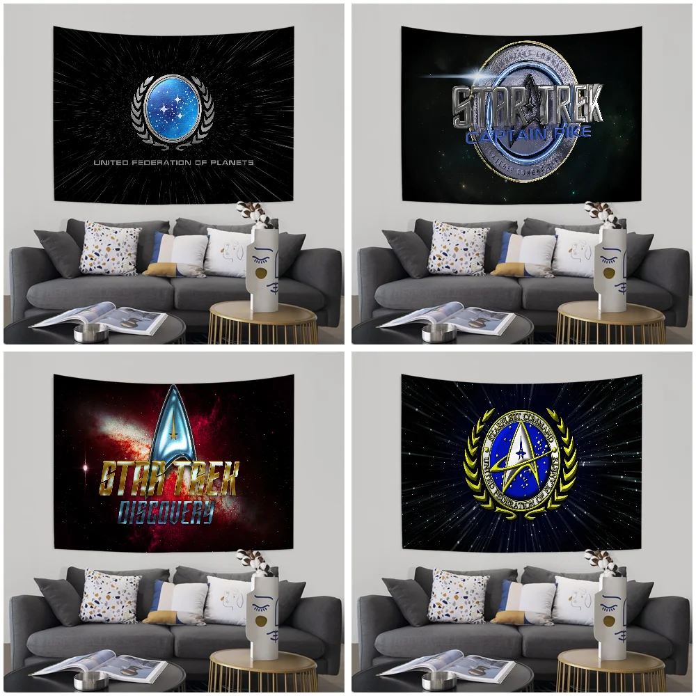 

S-Star Trek Tapestry Art Printing Art Science Fiction Room Home Decor Home Decor