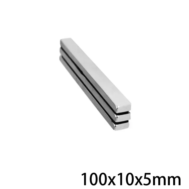 N52/N35 Square Generator Bar Block 100x10x3/5/10 Strong Generation Magnets for Science Motor Project Refrigerator
