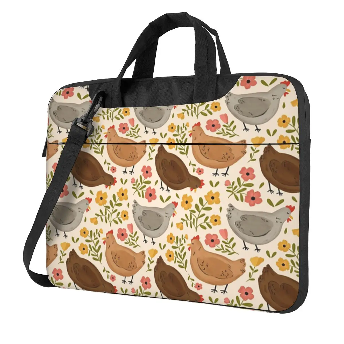 

Весенняя сумка через плечо для ноутбука с цыплятами, сумка для компьютера 13, 14, 15,6-дюймовая сумка для ноутбука Macbook Pro Lenovo