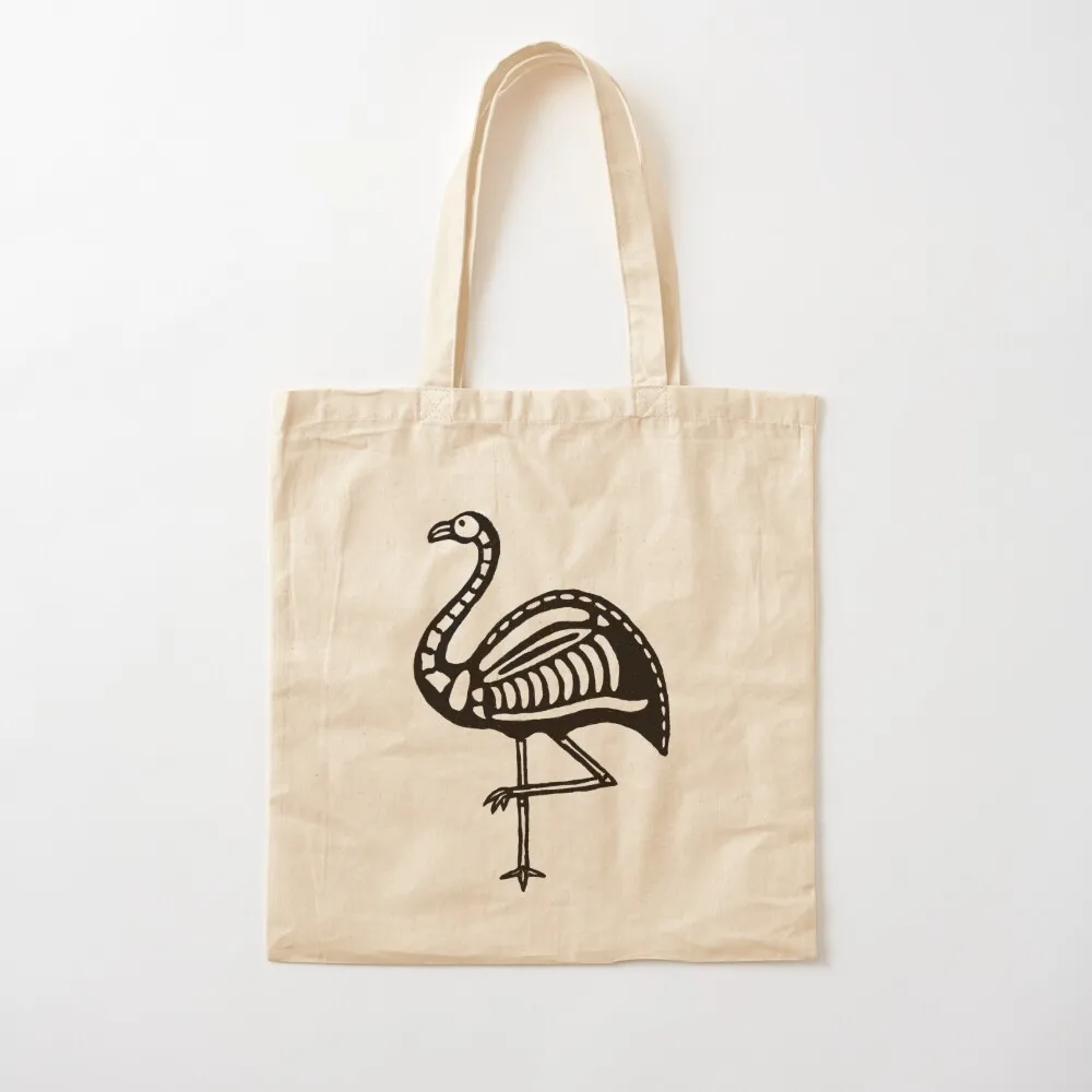 Skeletal Flamingo Tote Bag shopping trolley bag canvas tote bag shopper bags