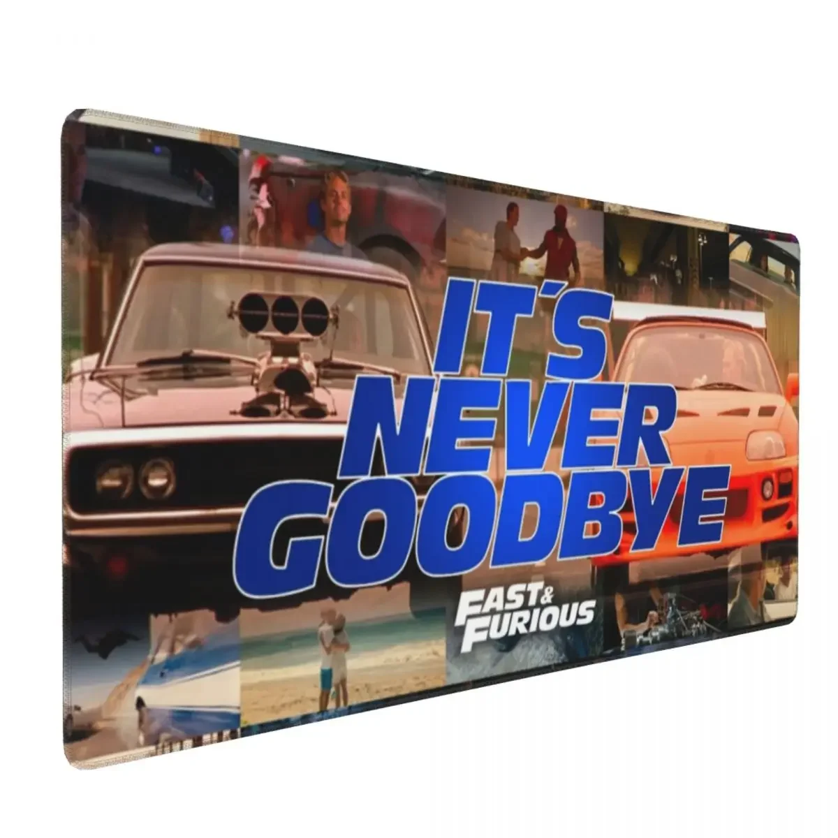 Fast & Furious - IT'S NEVER GOODBYE Large Mouse Pad Computer Keyboard Mouse Mat Gaming PC Laptop Desk Mat Office Table Mats