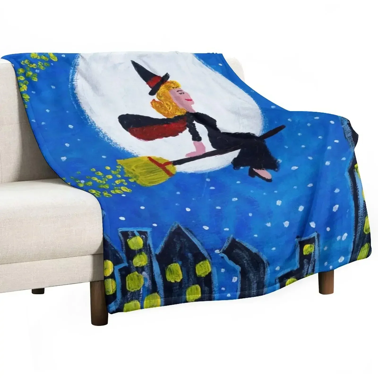 Samantha's Midnight Ride Throw Blanket Lightweight Warm Blanket for Travel Camping
