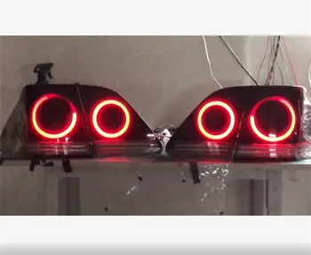 Upravená zadní LED světla do auta, 4 ks, pro brzdová světla Toyota Crown, couvací světla, směrová světla. 10 nejlepší prodej Zadní světlo Toyota Crown - №5