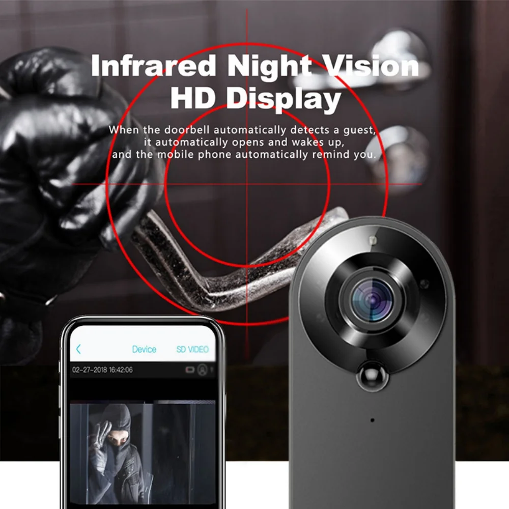 Tuya Doorbell With Camera Wireless Bundle Video Doorbell WIFI HD Outdoor Phone Door Bell Camera Security Video Intercom IR