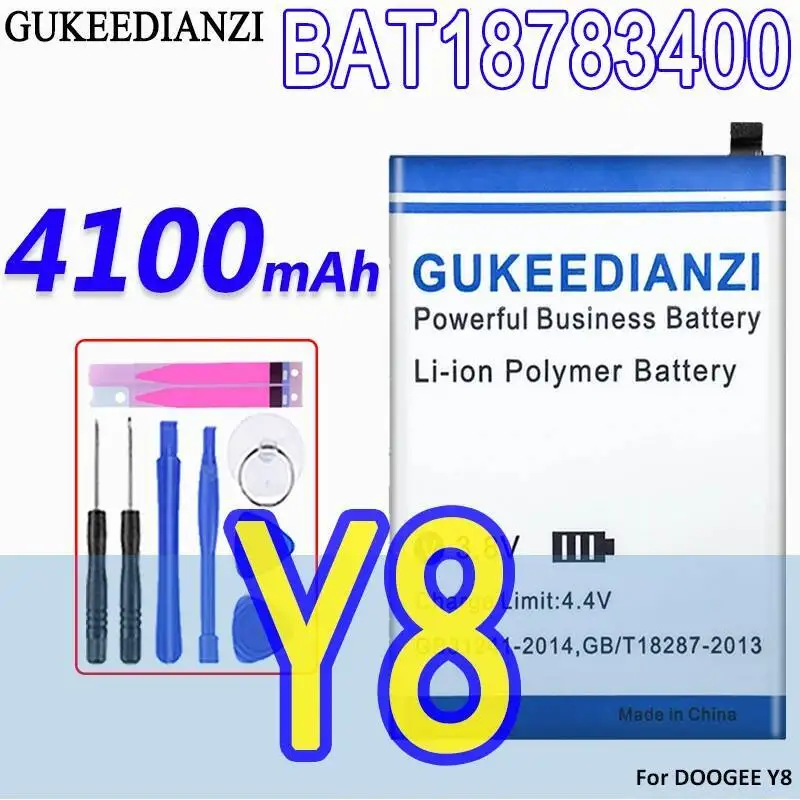 

BAT18783400 Стабильный аккумулятор для мобильного телефона с надежным питанием емкостью 4100 мАч для Doogee Y8