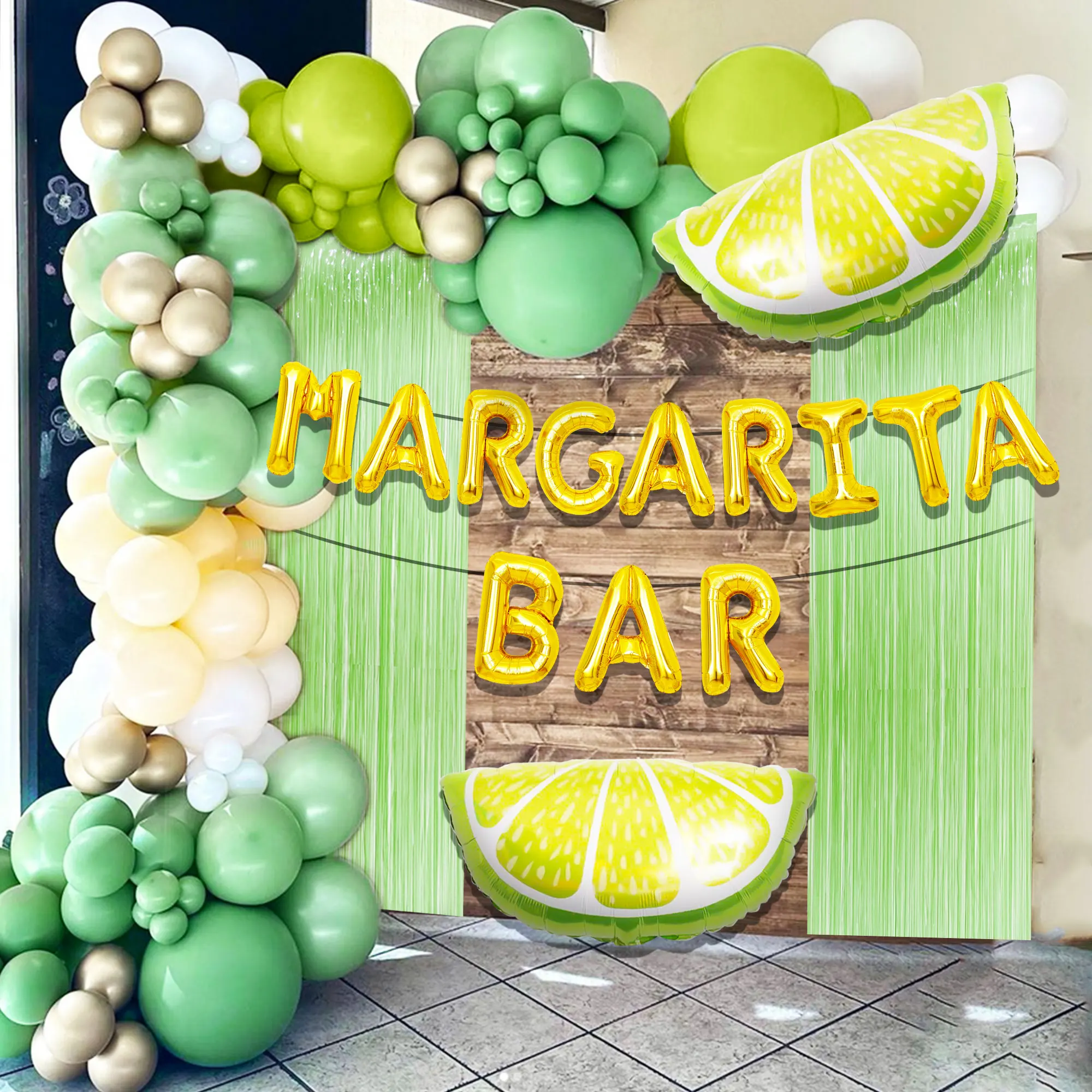 LaVenty Margarita Bar Sign Party Margarita Bar Decoration Supplies Bridal Shower Balloons