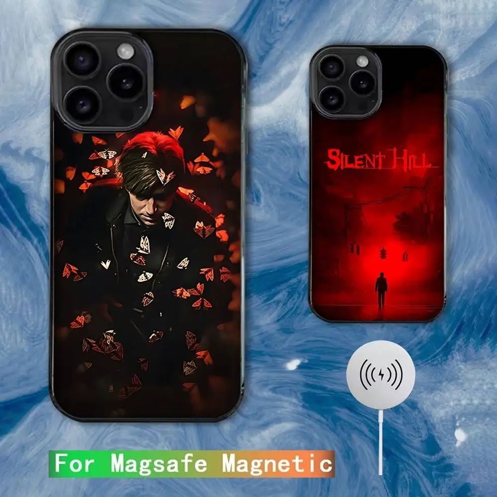 

S-Silent Horror Hill Game Phone Case For iPhone 16e,16,15,14,13,12,11,Plus,Pro,Max,Mini Magsafe Magnetic Wireless Charging
