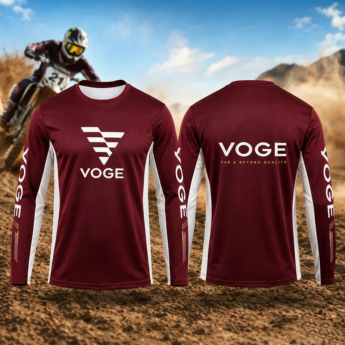 2026 Bestseller VOGE Motorradfahrer Langarm-Kinder-T-Shirt, Abenteuer-Touring-Ausrüstung, Atmungsaktive Schnelltrocknende Outdoor-Fahrbekleidung – Detail 6