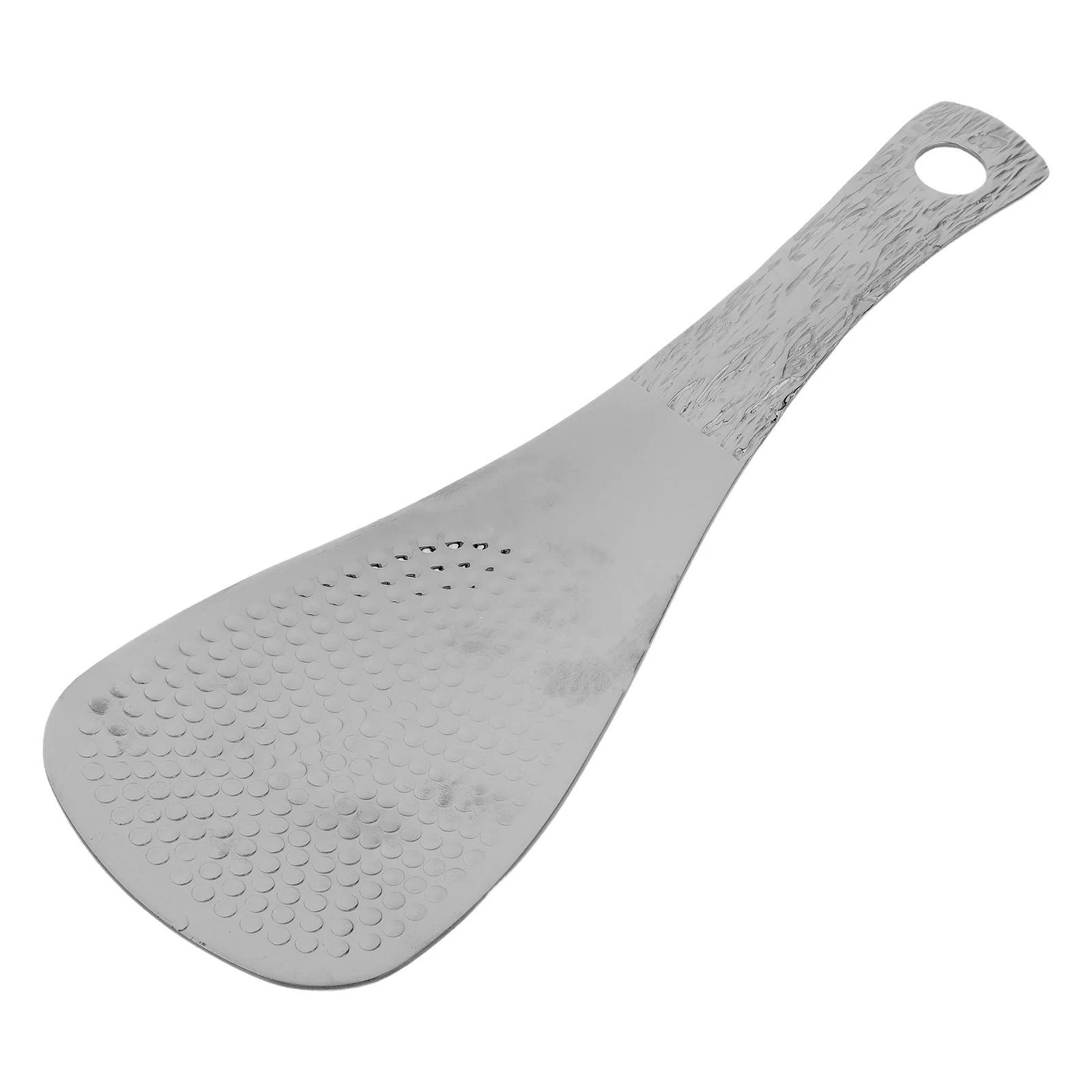 

Stainless Steel Rice Spoon Thickened Handle Nonstick Hammered Surface Large Capacity Mirror Polished Serving Spoon Kitchen