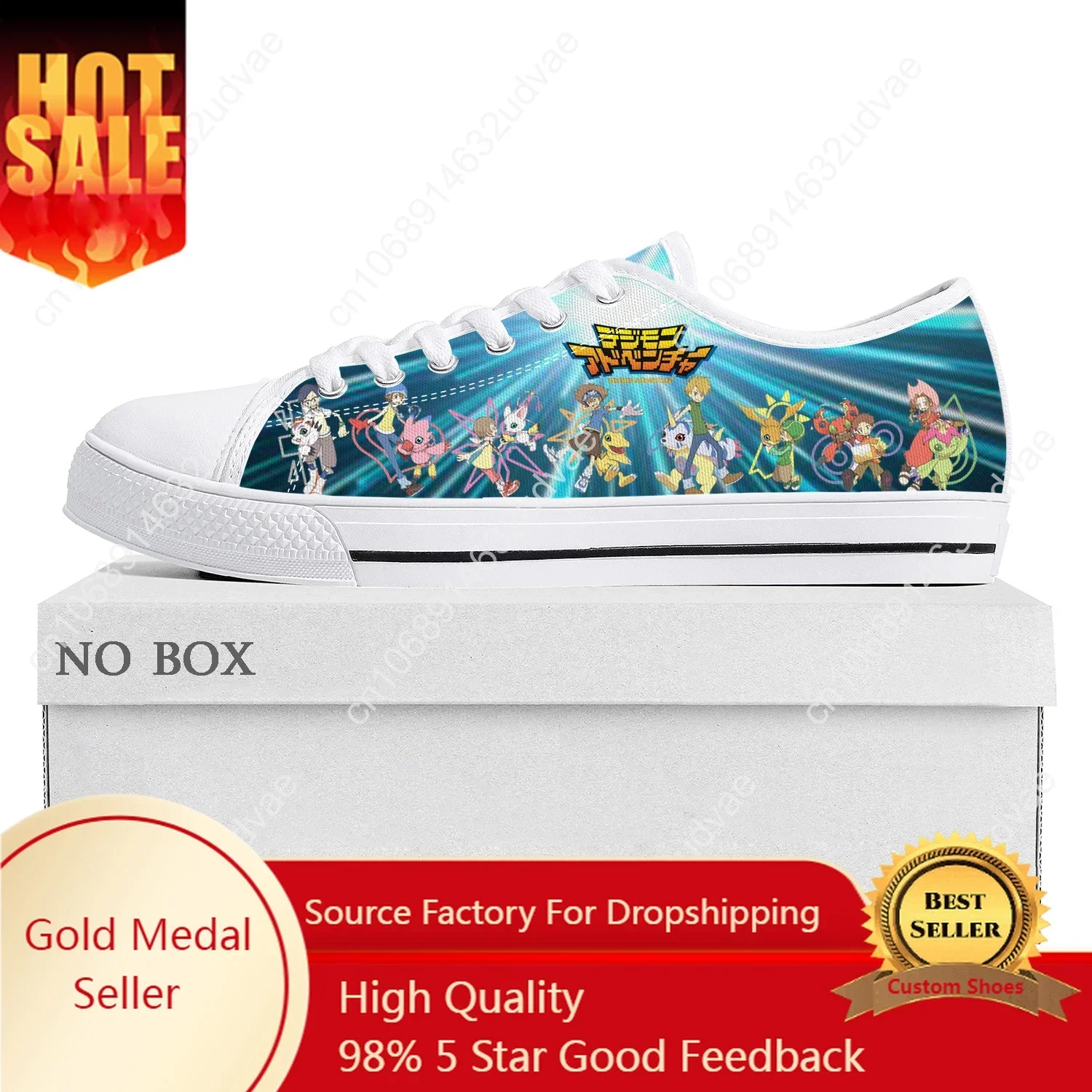 

Digimon Adventure Comics Low Top Sneakers Mens Womens High Quality Canvas Sneaker Couple Shoes Custom Casual White Shoe