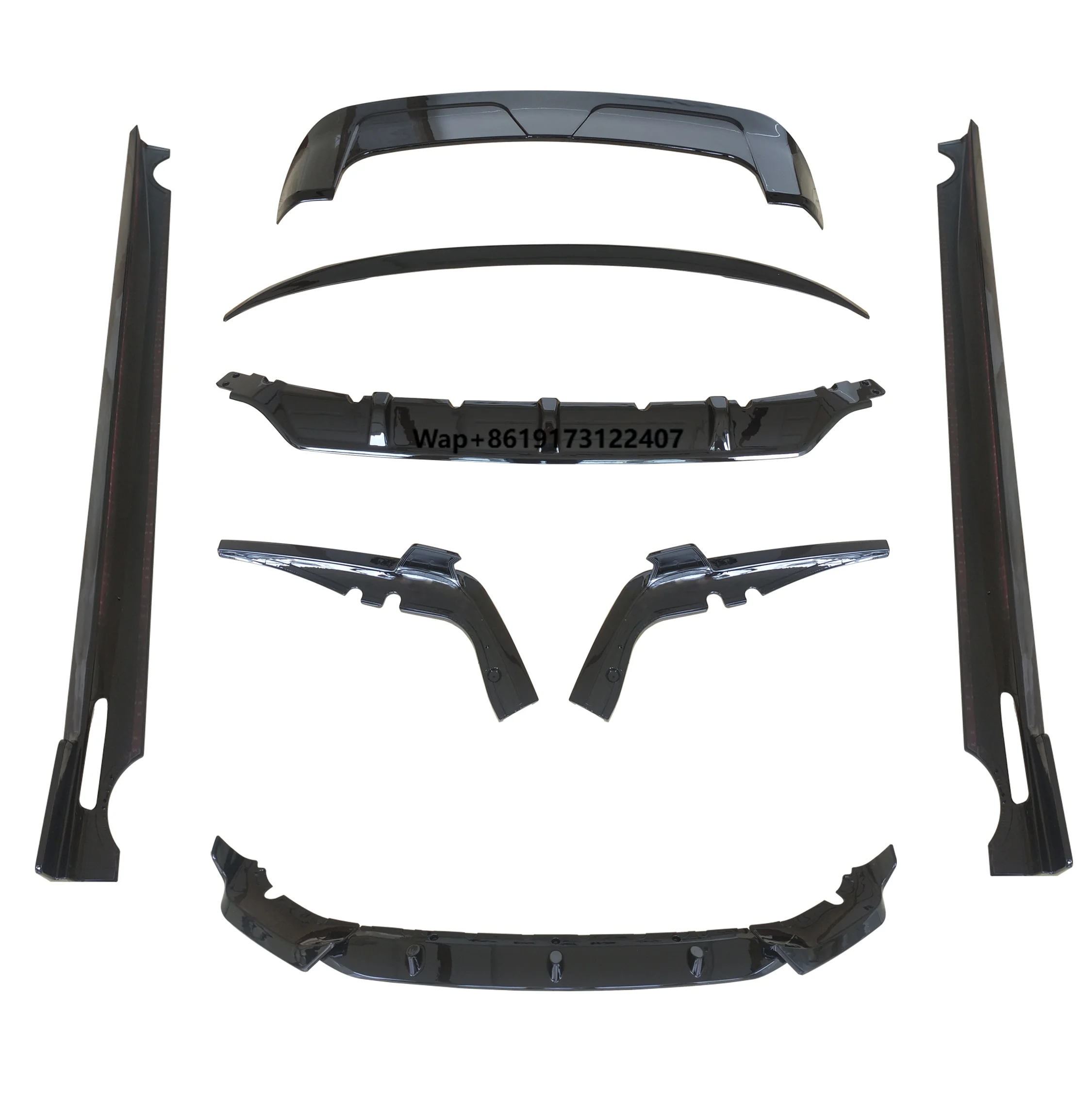

New Product G07 Body Kit Front Lip+roof Spoiler+middle Spoiler+rear Diffuser+side Skirt for 2019+