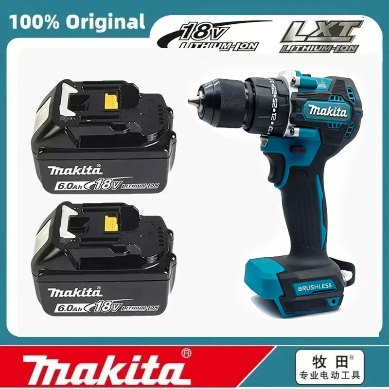 

Аккумулятор Makita 18В для инструментов Makita, перезаряжаемая батарея 18650, сменная батарея для инструментов Makita 18В, BL1860B + зарядное устройство