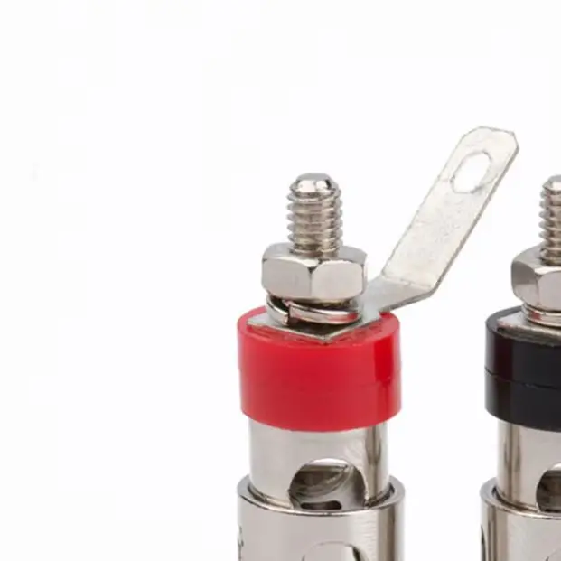 2PCS Audio Video Speaker Amplifier Subwoofer Binding Post Connector Self-Locking Terminal Block Push Style for Home Theater