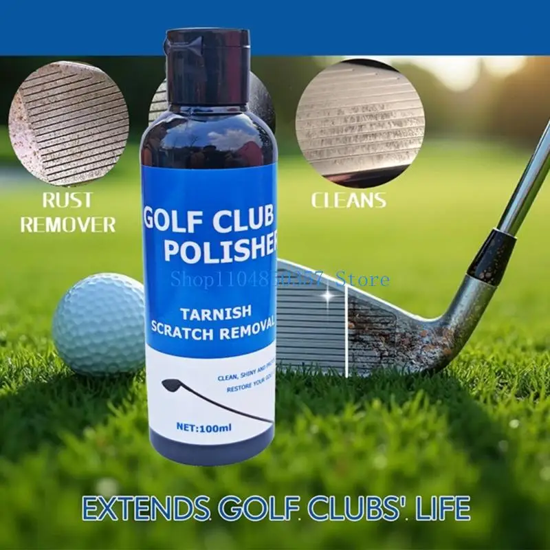 

5asd 100ml Golf Club Polish Scratch Remover Cleaning Solution Polisher Professional Restorer Golf Accessories Easy to Use
