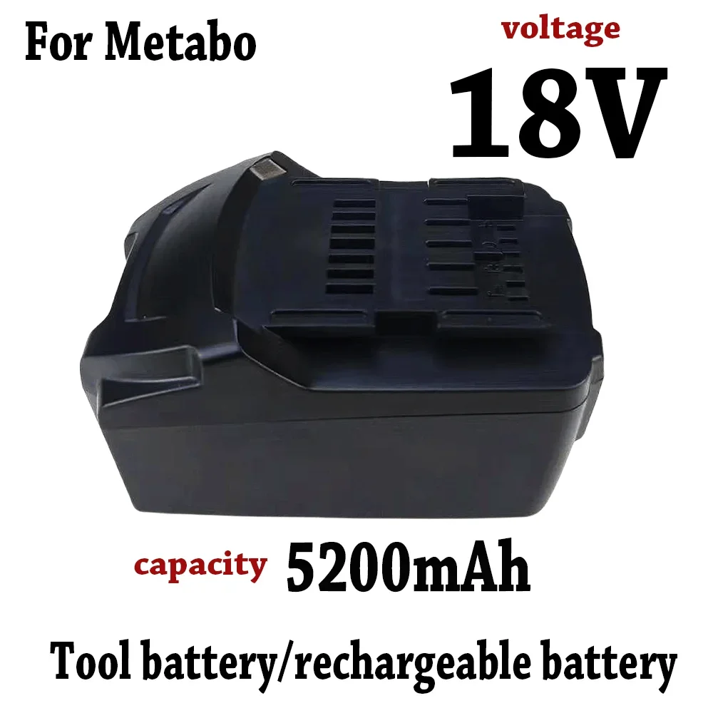 

For Metabo 18V cordless electric tool drill bit driver, 18V 5200mAh lithium-ion battery pack