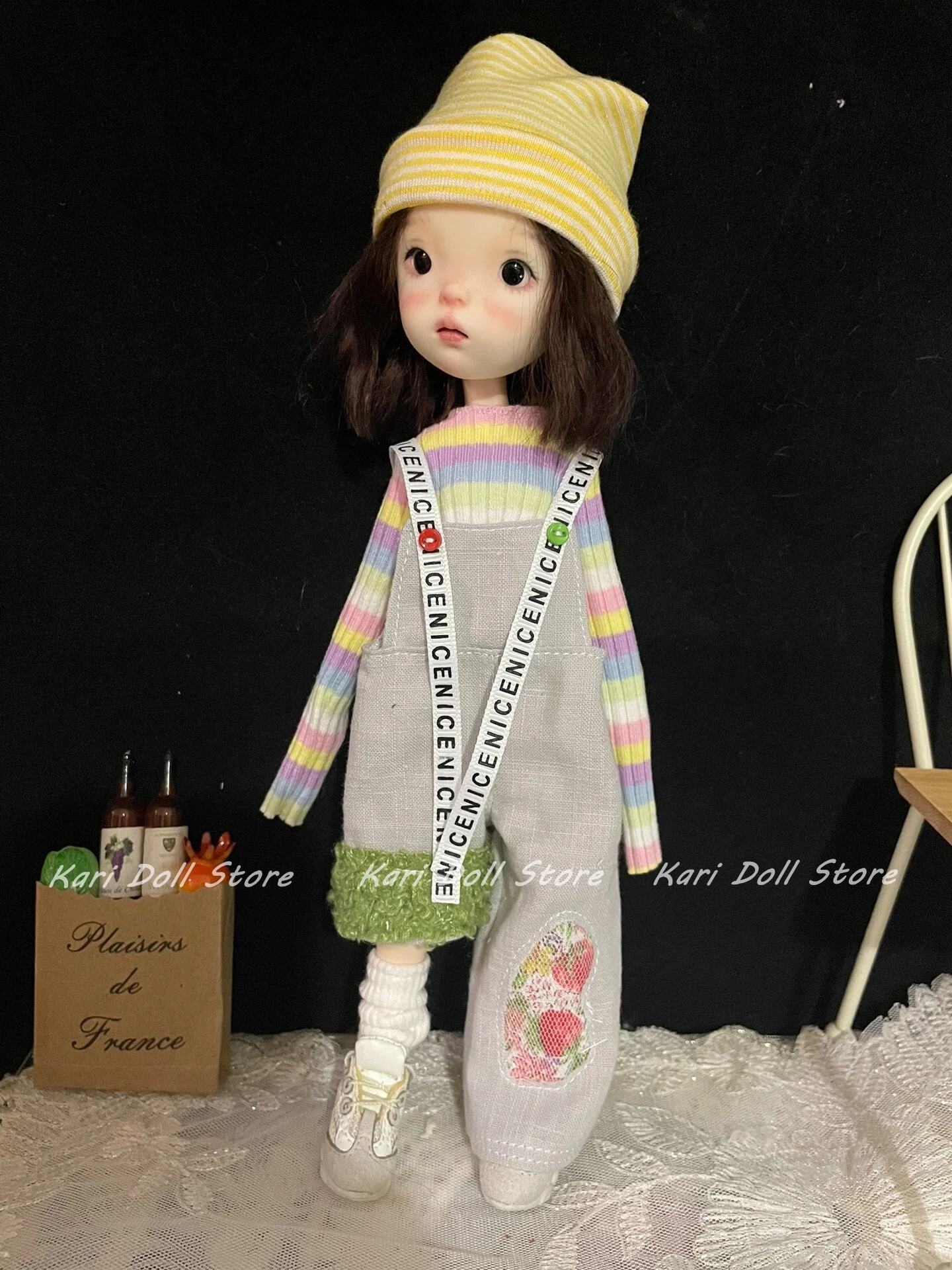 

Kari Doll Clothes and skirts 2025 Long and short suspender sleeves colorful long-sleeved baby suit for Landazz Landoudou Doll