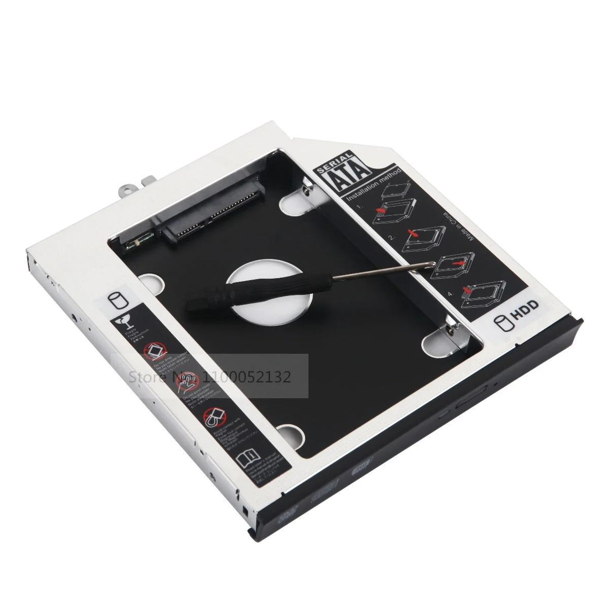 Faceplate Bezel Panel 2nd SSD HDD Hard Drive Caddy Tray Bracket for HP ProBook 4320s 4321s 4325s 4326s 4420s 4421s 4425s 4426s