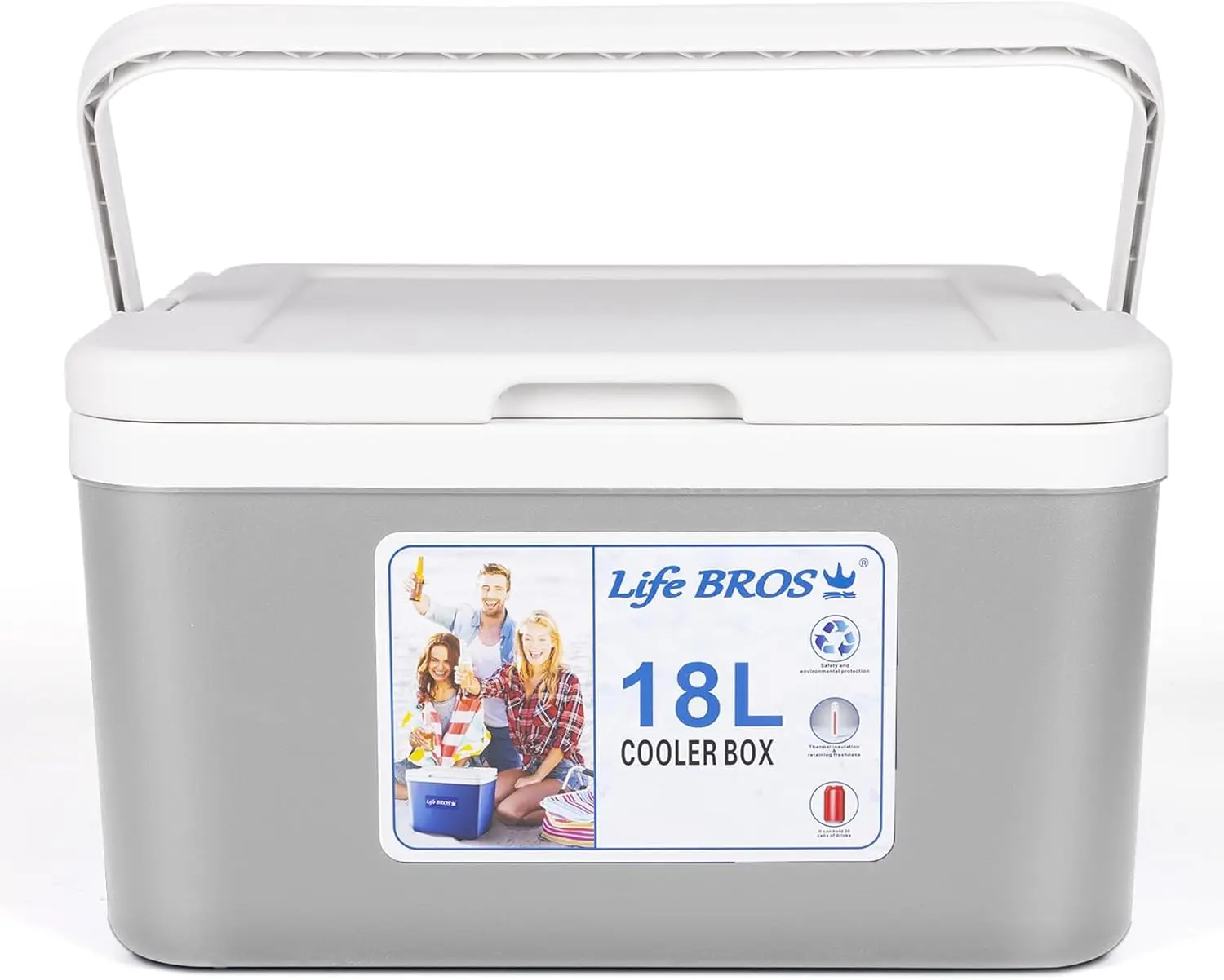 

11Qt 19Qt Insulated Portable Cooler Leak-Proof Ice Chest Lunch Box Hard Coolers with Extra Ice Pack for BBQ, Camping, Picnic