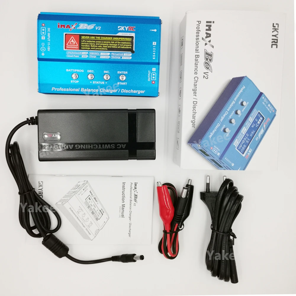 Original SKYRC IMAX B6 V2 6A 60W Balance Charger Discharger For DJI Mavic TB4X NiMH NiCD LiHV NiCd PB Li-ion Battery Charger