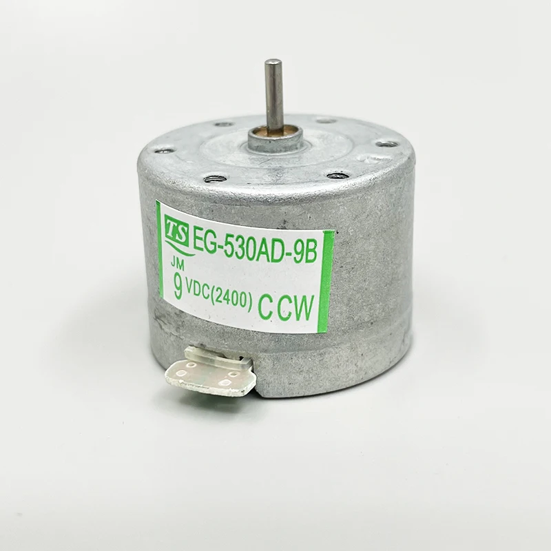 Micro EG-530AD-9B Motor CCW DC 9V 2400RPM Mini 530 Capstan Tape Deck Recorder Audio Round Spindle Motor