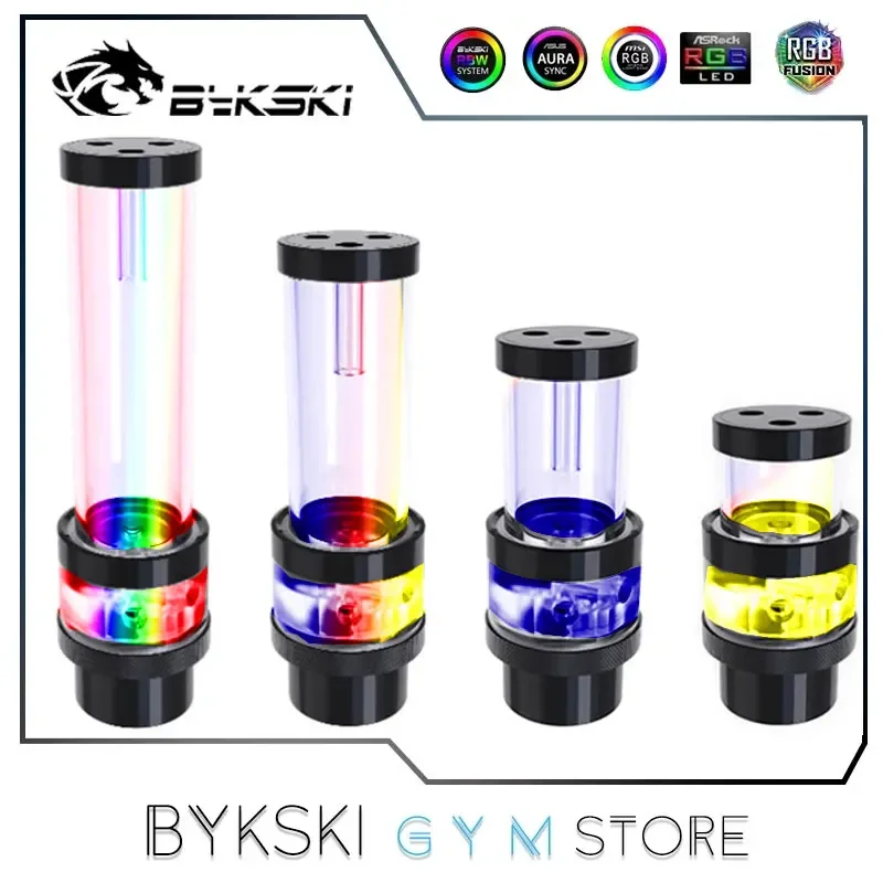 bykski aio bomba de agua d5 rgb 1100l h bomba mais reservatorio combo 60 mm 100 mm 150 mm 200 mm fluxo 1100l h elevador maximo 38 metro 01